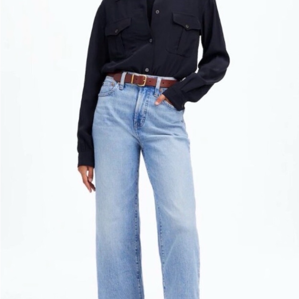 Madewell Perfect Vintage Wide-Leg Crop Jean - Picture 2 of 7